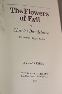 the flowers of evil 1861 edition charles baudelaire