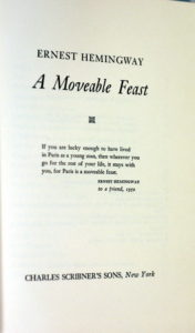 a movable feast by ernest hemingway